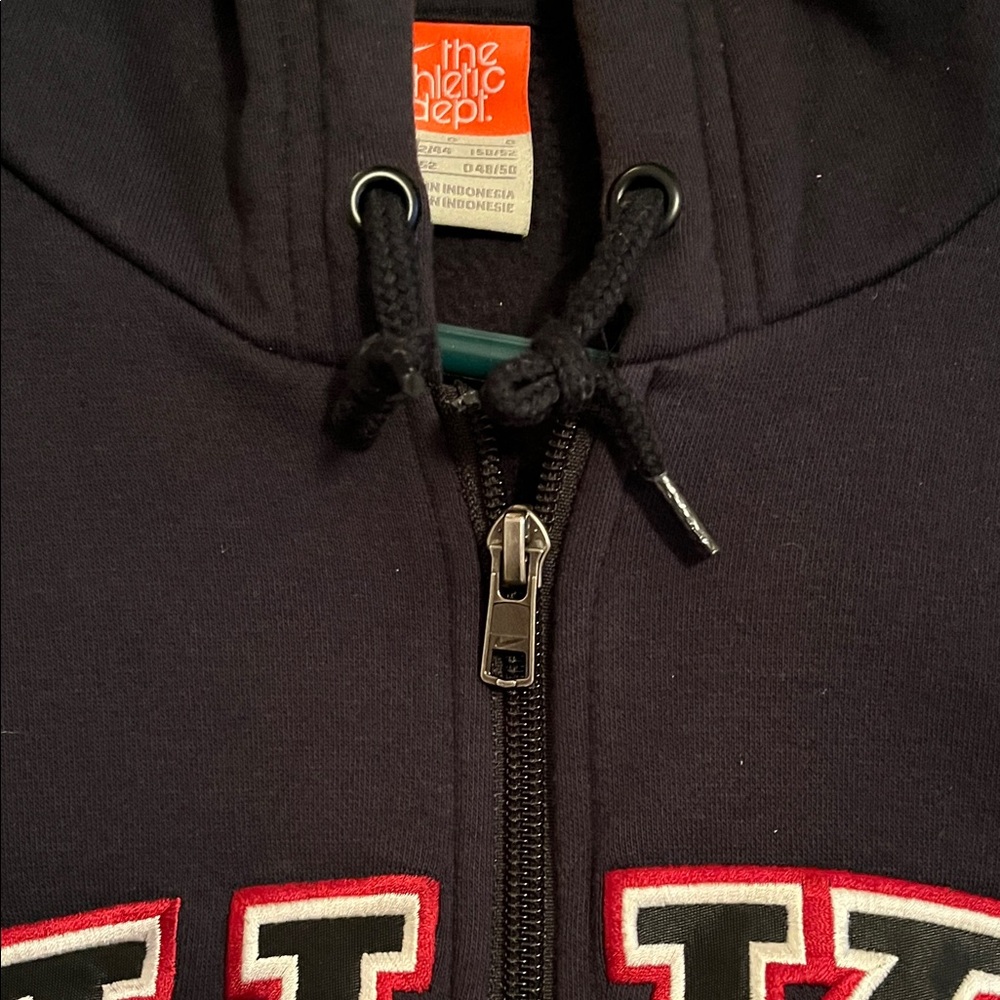 Nike Black Hoodie with Red and White Logo - Picture 6 of 7